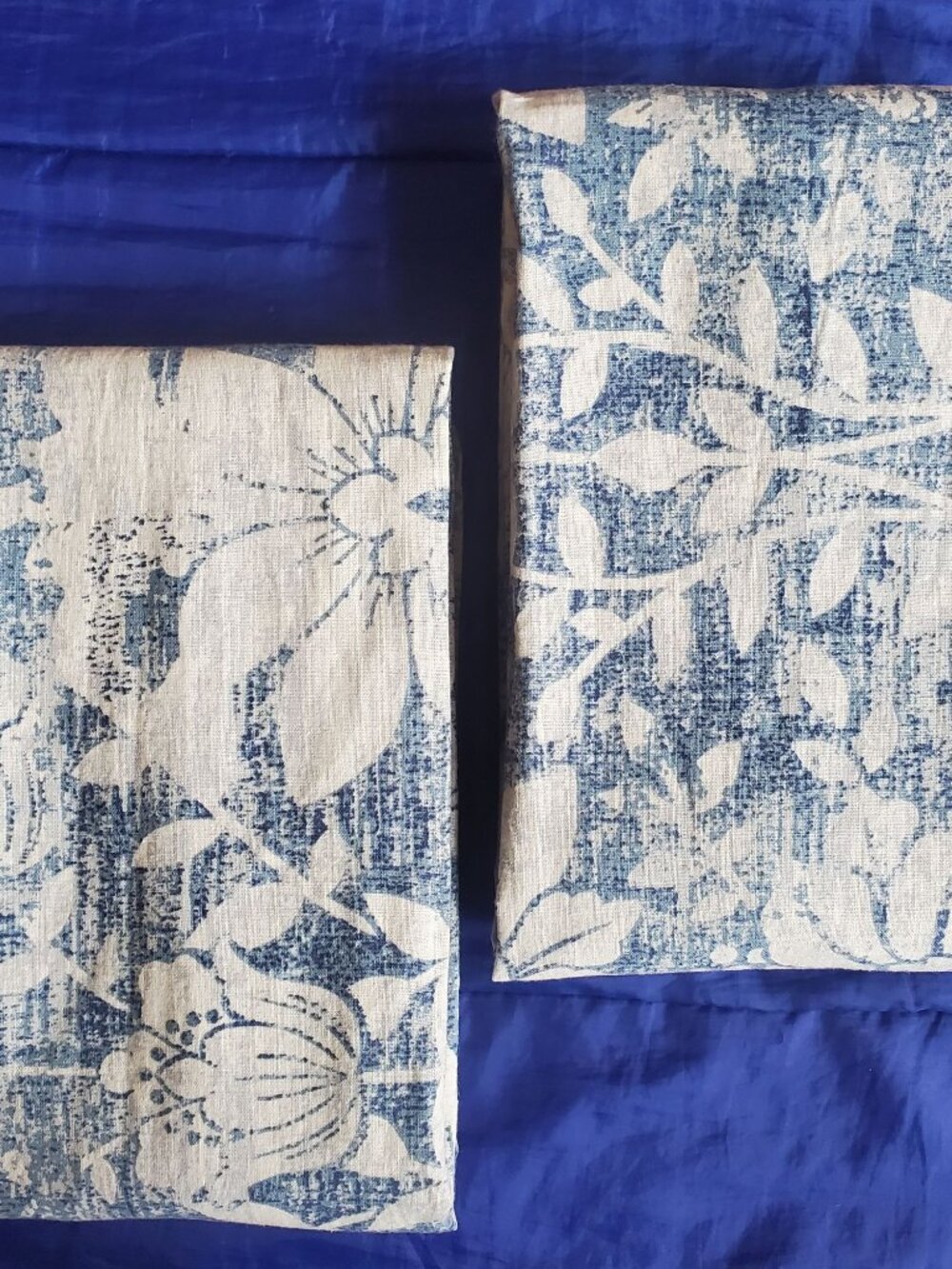 2 NWOT Biltmore 35x20" King Shams 100% Natural Fiber. Comfort Linen-Cotton Blend